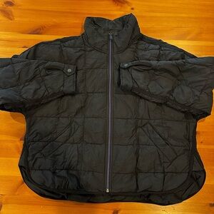 Free People Black Quilted Jacket - Excellent condition!